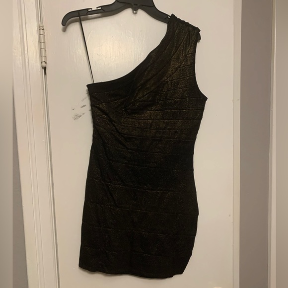 Express Women’s Size Small One Shoulder Sparkle Dress - Picture 3 of 4
